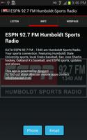 ESPN 92.7 FM Humboldt Sports captura de pantalla 1