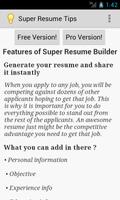 Creating a resume скриншот 3
