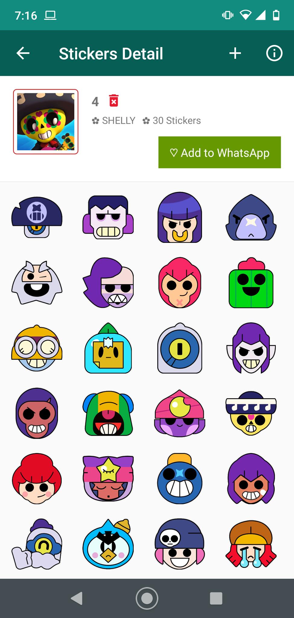 Stickers Brawl Stars For Android Apk Download - brawl stars icons leon