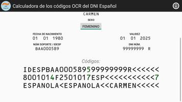 Códigos OCR del DNI Español 截圖 1