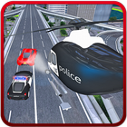 extreme Policehubschrauber sim Zeichen