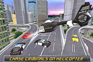 극단적 인 경찰 헬기 시뮬레이션 포스터