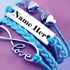 Name on necklace - Name art XAPK download