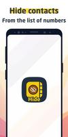 hide contacts and numbers Plakat