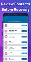 Recover Deleted Contacts imagem de tela 2