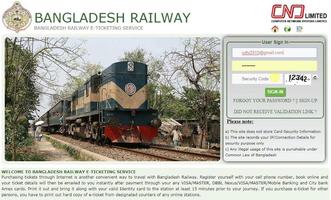 Bangladesh Railway Online Ticket poster