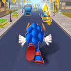 Blue Hedgehog Run – Fun Endless Dash Running biểu tượng
