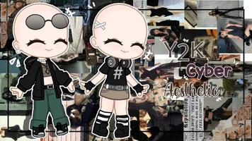 Gacha y2k plakat