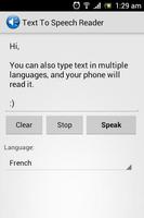 Text To Speech Reader capture d'écran 1