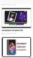 Templates for Avee Player penulis hantaran