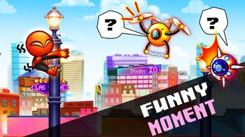 Super Swing Man: City Adventur تصوير الشاشة 1