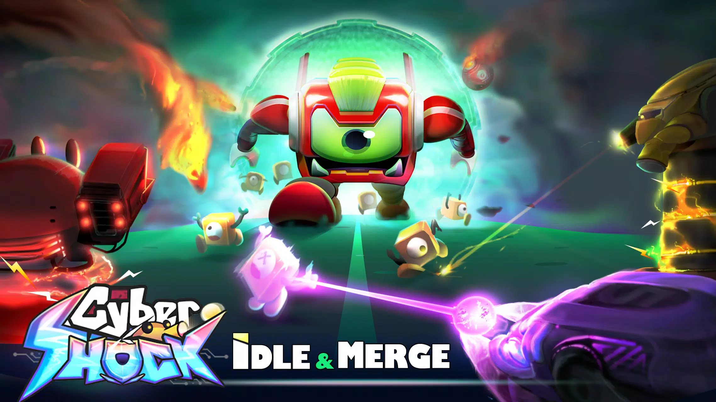 Cybershock : 2077 - TD Idle & Merge - Age of Cyber Apk Download