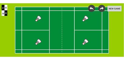 Badminton Score capture d'écran 1