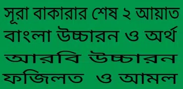 সূরা বাকারার শেষ ২ আয়াত অডিও সহ