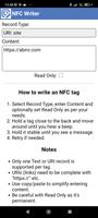 Abiro NFC Writer syot layar 1
