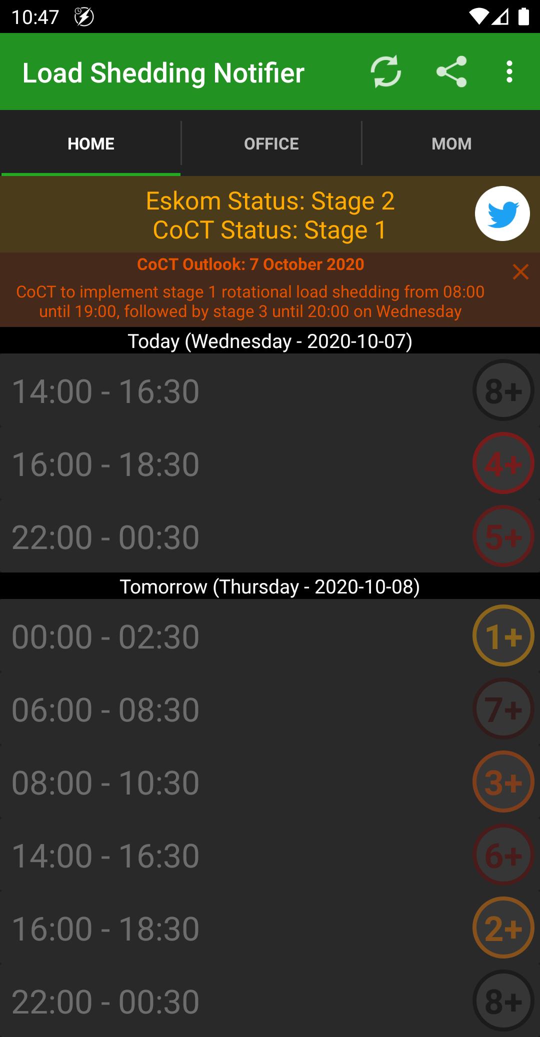 photo Loadshedding Today Johannesburg South load shedding notifier for android