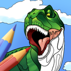 Icona Dino Coloring Book for Kids