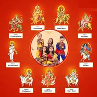 Chaitra Navratri Photo Frame الملصق