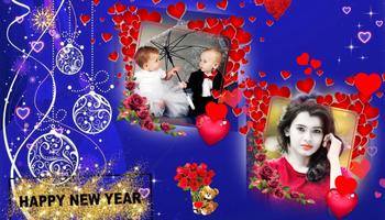 NewYear Photo Frame & greeting capture d'écran 1