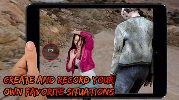 AR Zombies Attack Fun Video Recorder - Free Games تصوير الشاشة 1