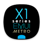 X1S Metro EMUI 5 Theme (Black) icône