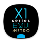 X1S Metro EMUI 5 Theme (Black) أيقونة