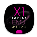X1S Metro Pinky EMUI 5 Theme (Black) APK