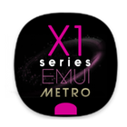 X1S Metro Pinky EMUI 5 Theme (Black) icône
