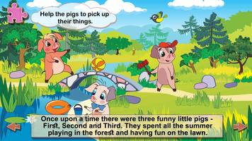 Three Little Pigs: Kids Book Affiche