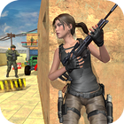 Fps Army girl Commando Mission أيقونة
