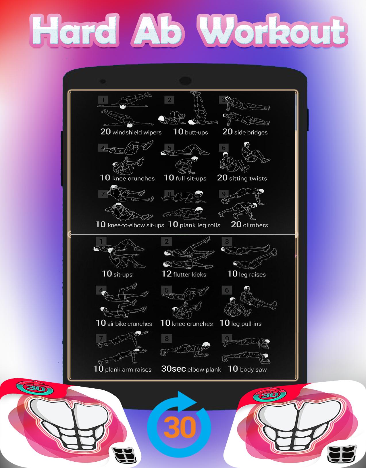 30 Day Ab Challenge Abs Workout 6 Pack Abs For Android 30 Day Ab Challenge Abs Workout 6 Pack Abs For Android