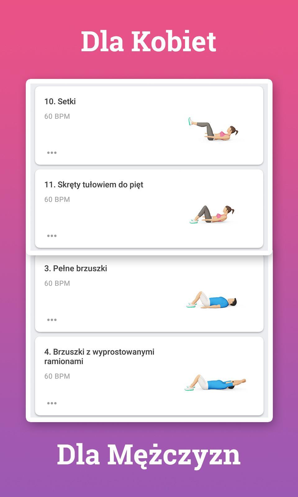 Ćwiczenia na brzuch i spalanie tłuszczu - Absbee for Android - APK Download