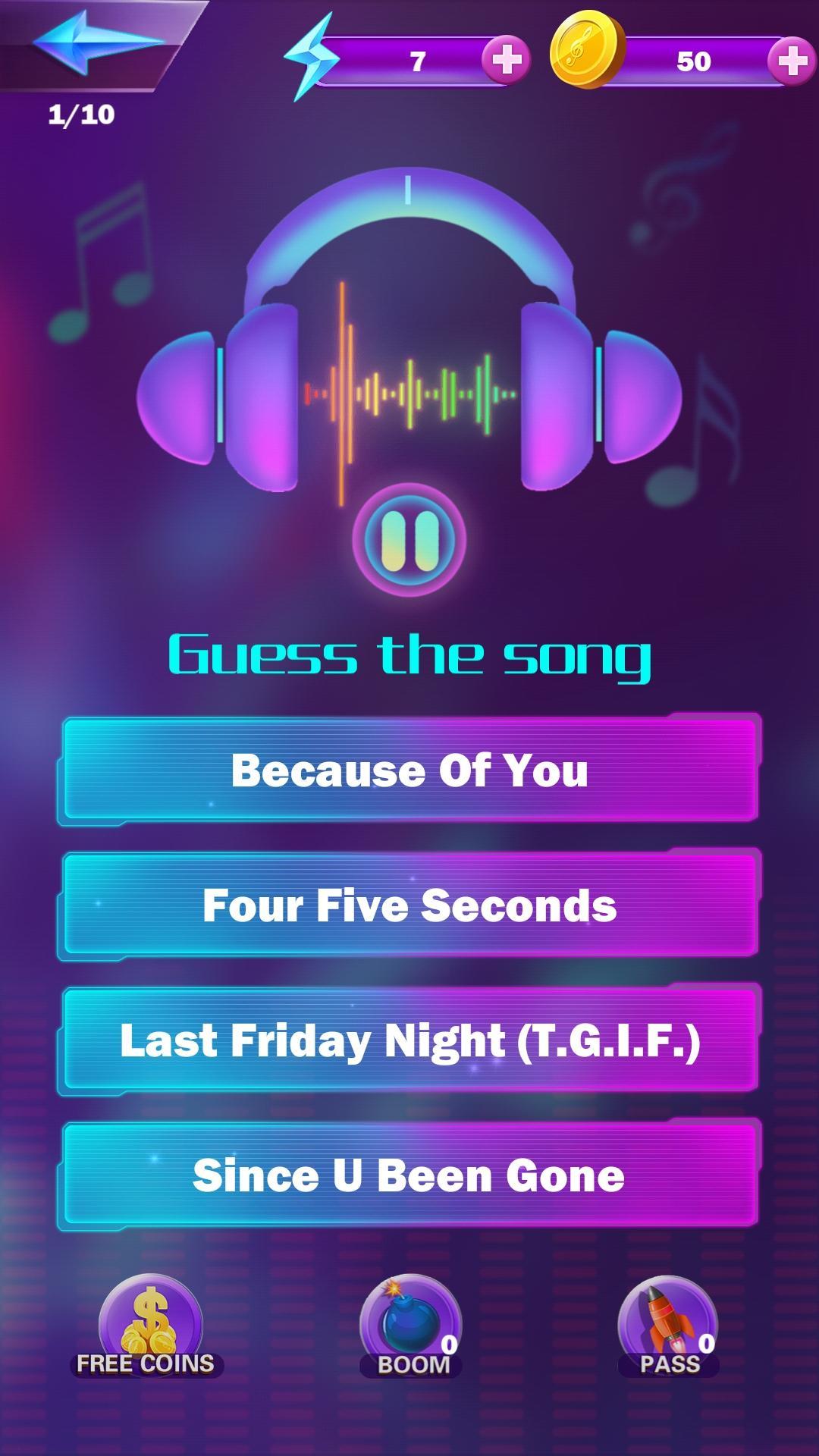 Music Quiz - Guess Popular Songs & Music for Android - APK Download
