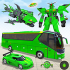 Multi Shark Robot Car Games icon