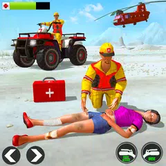 Snow ATV Quad Bike Ambulance Rescue Game APK Herunterladen