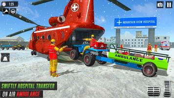 Snow ATV Quad Bike Ambulance Rescue Game capture d'écran 2