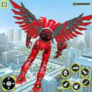 Flying Eagle Robot Car Game 3D APK