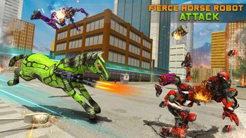 Army Horse Robot Transform: Bike Shooting Games capture d'écran 3