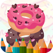 sweet donut coloring game simgesi