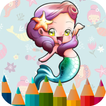 Coloring Beautiful Mermaid icon