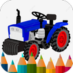 tractor coloring book ไอคอน