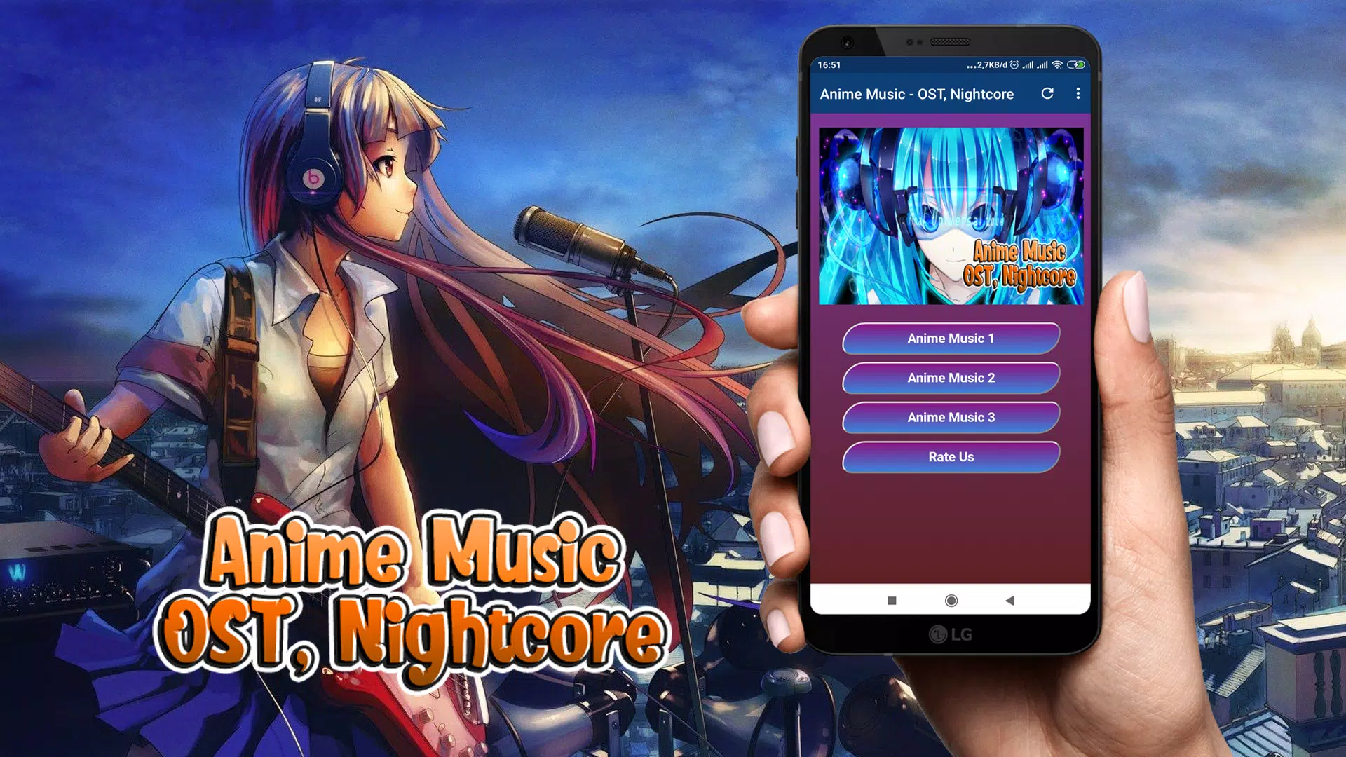 Descarga de APK de Anime Music - OST, Nightcore para Android