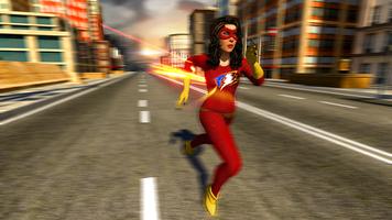 SpeedStar Flash Girl: Flash Lightning Superhero ภาพหน้าจอ 1