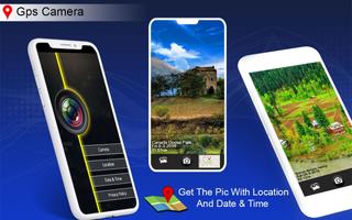 GPS Map Camera - Auto Date Time, Photo Location الملصق