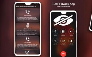 Hide Phone Number,Hidden Call & Private Call Block Affiche