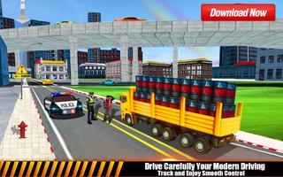 Police Car Chase Cargo Truck screenshot 2