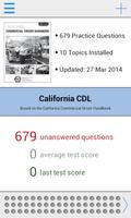 California CDL Test Prep poster