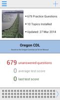 Oregon CDL Test Prep poster