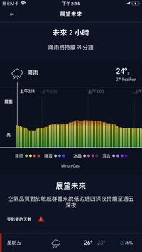 天氣預報由AccuWeather提供 截圖 2