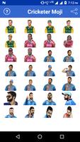 Cricketer Emoji - Sticker App постер